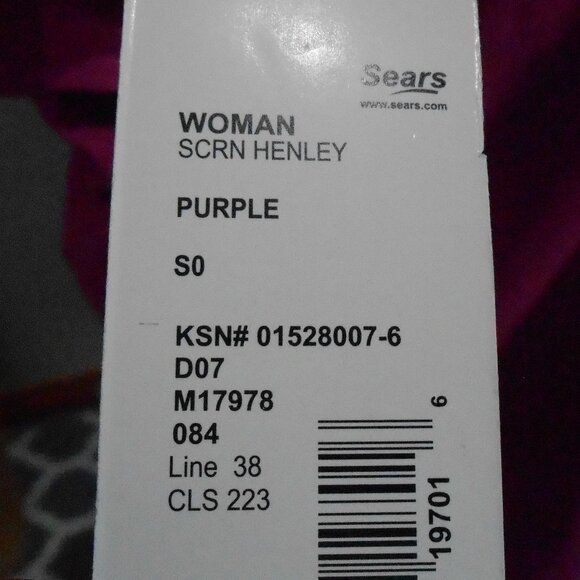 Jayne B Collection Fuchsia Ladies V-Neck Floral Short Sleeve Top-Size-20/22W - Picture 5 of 7